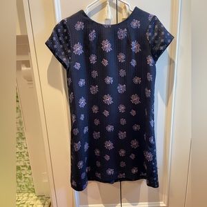 Club Monaco Jacquard Floral Print T-shirt Shift Dress (size 4)